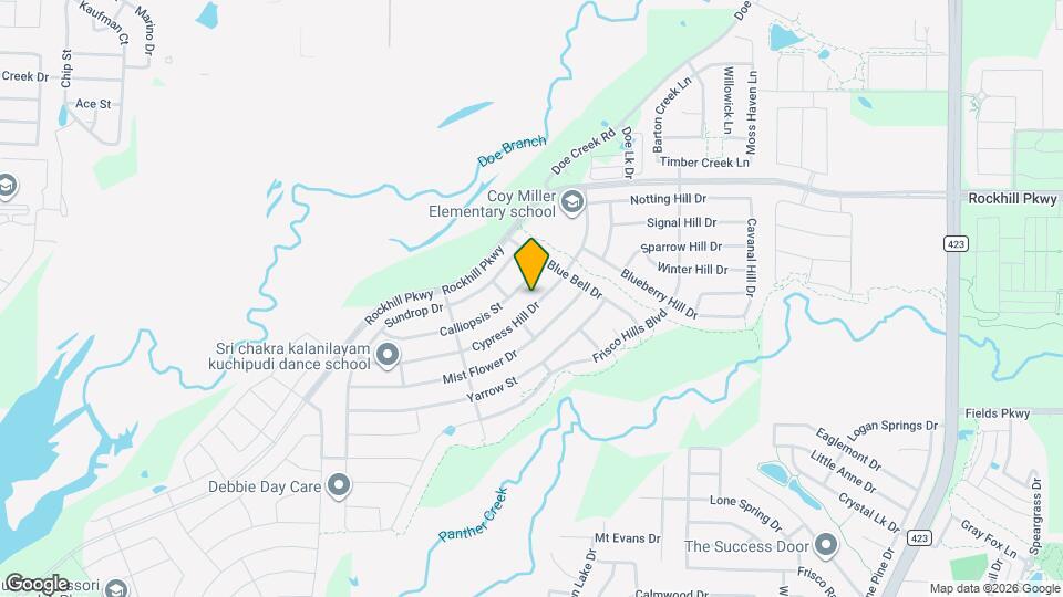612 Cypress Hill Dr Map and Location Details