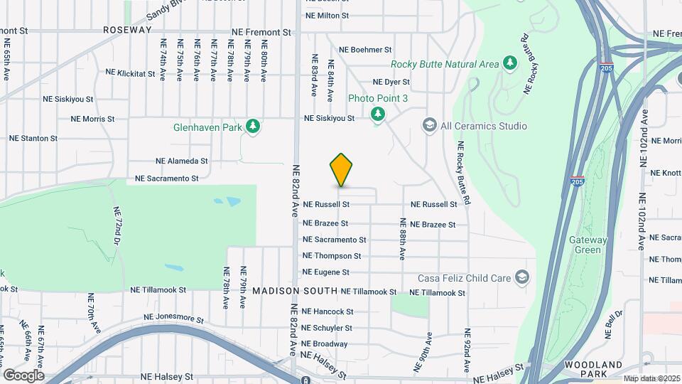 8406 NE Knott St Map and Location Details