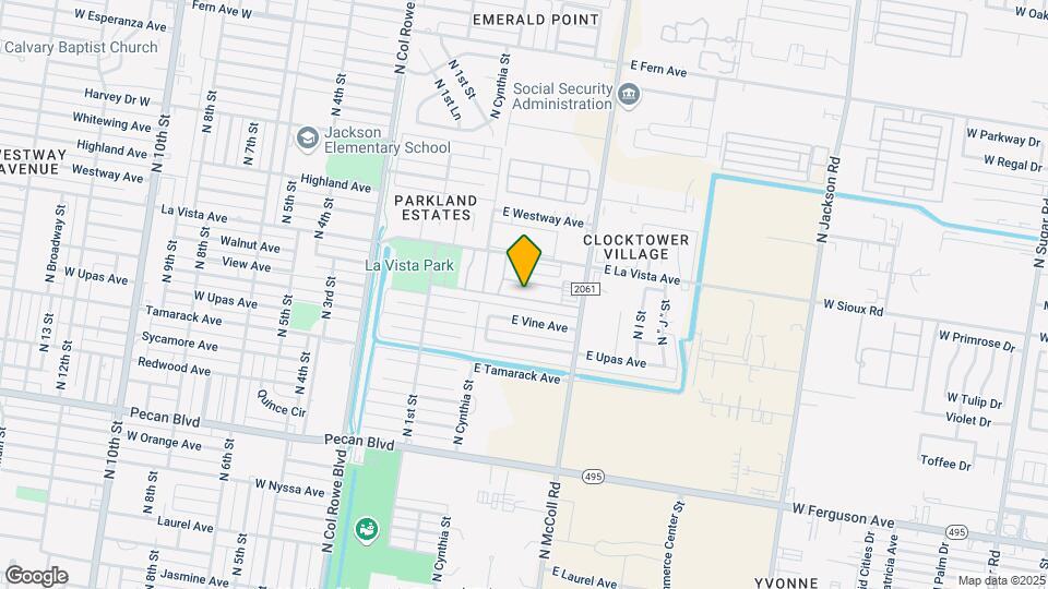 2301 N McColl Rd Mapa y Detalles de la Ubicación