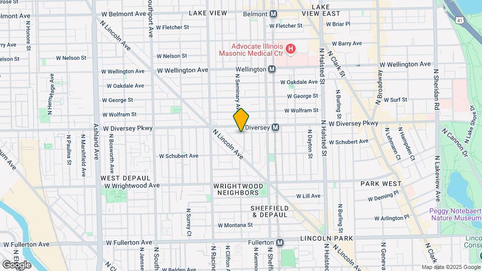 2746 N Seminary Ave Map and Location Details