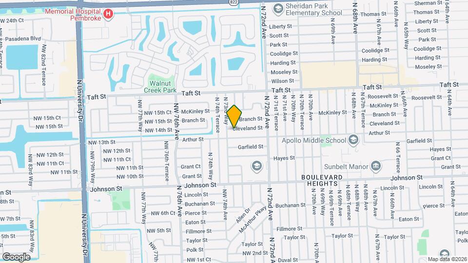 7390 Cleveland St Map and Location Details