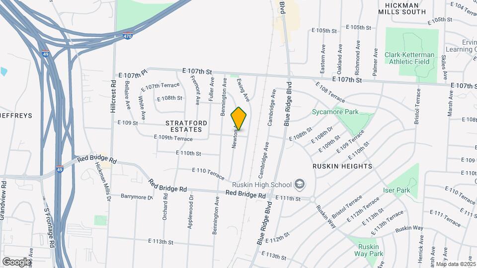 6700 E 109 St Map and Location Details