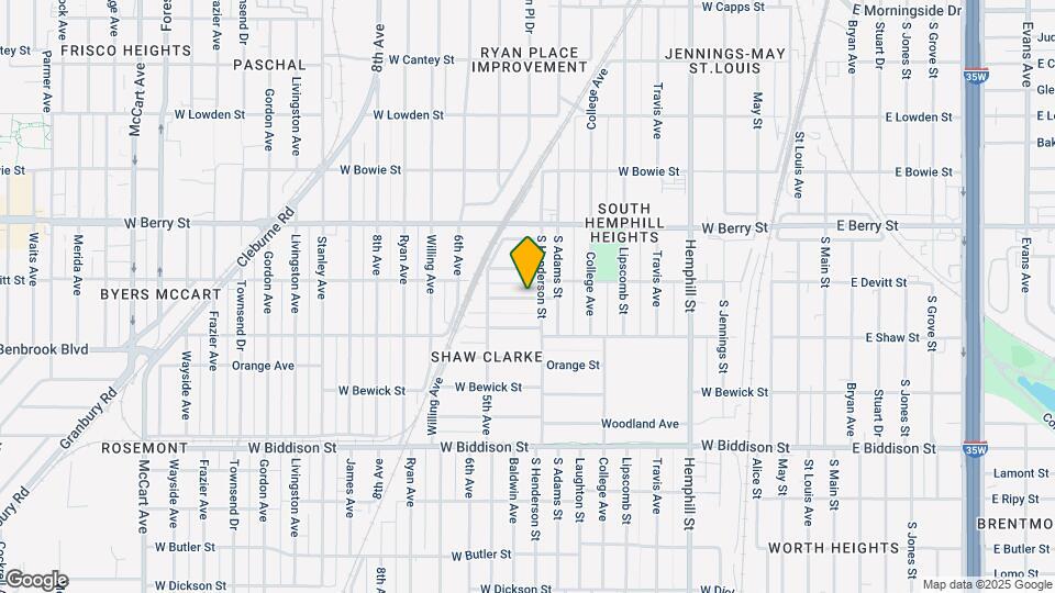 1206 Lowe St Map and Location Details
