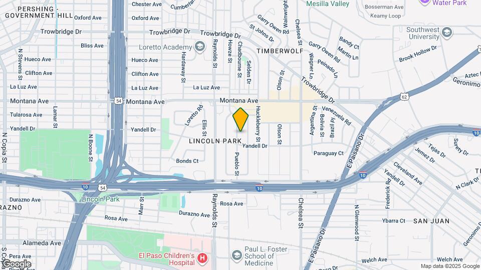 810 Pueblo St Map and Location Details