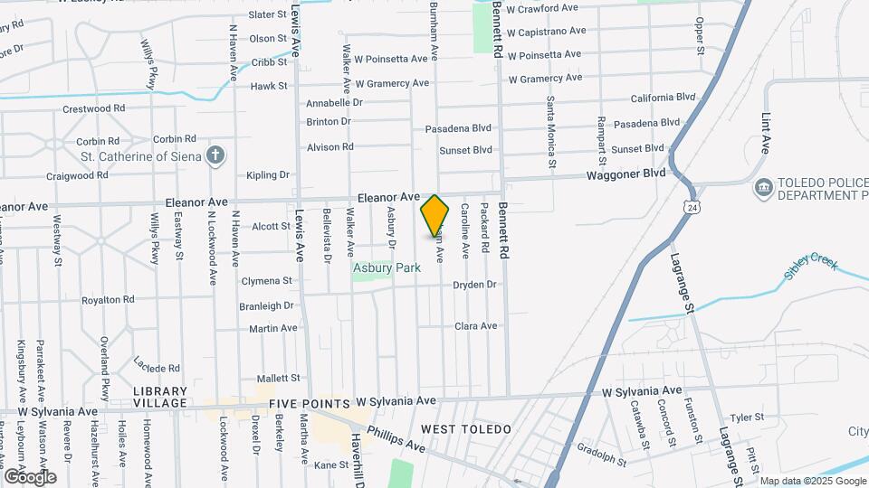 4349 Burnham Ave Map and Location Details