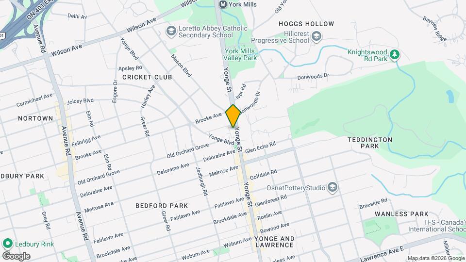 3488 Yonge St Map and Location Details