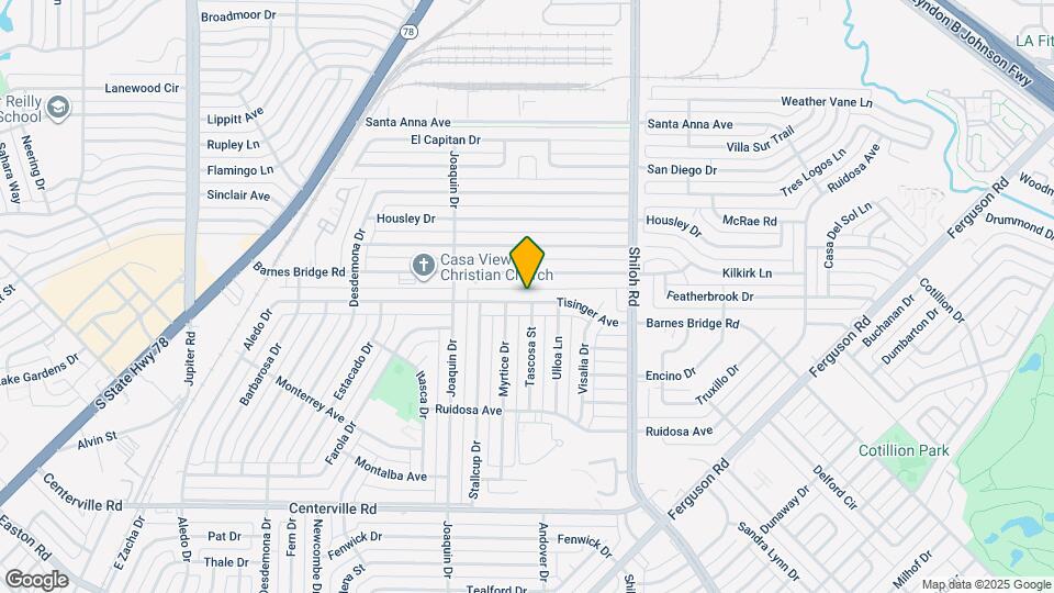 2517 Tisinger Ave Map and Location Details