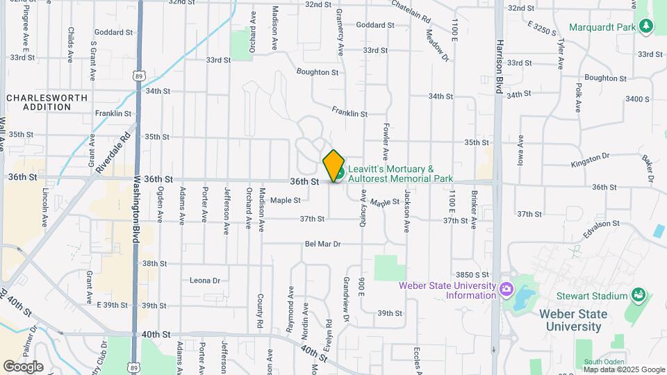 855 36th St Map and Location Details