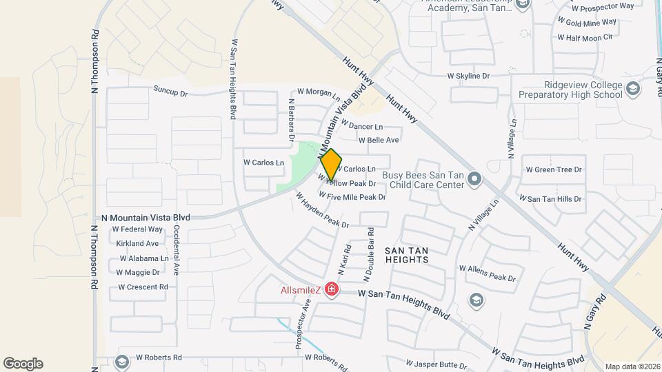 3369 W Yellow Peak Dr Mapa y Detalles de la Ubicación