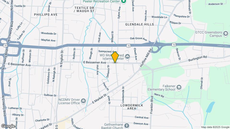 2910 E Bessemer Ave Map and Location Details