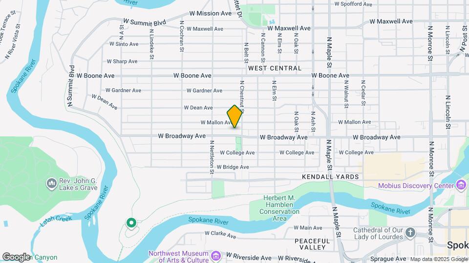 2116 W Broadway Ave Map and Location Details