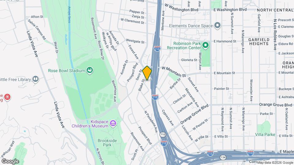 954 Cypress Ave, Unit Studio Map and Location Details