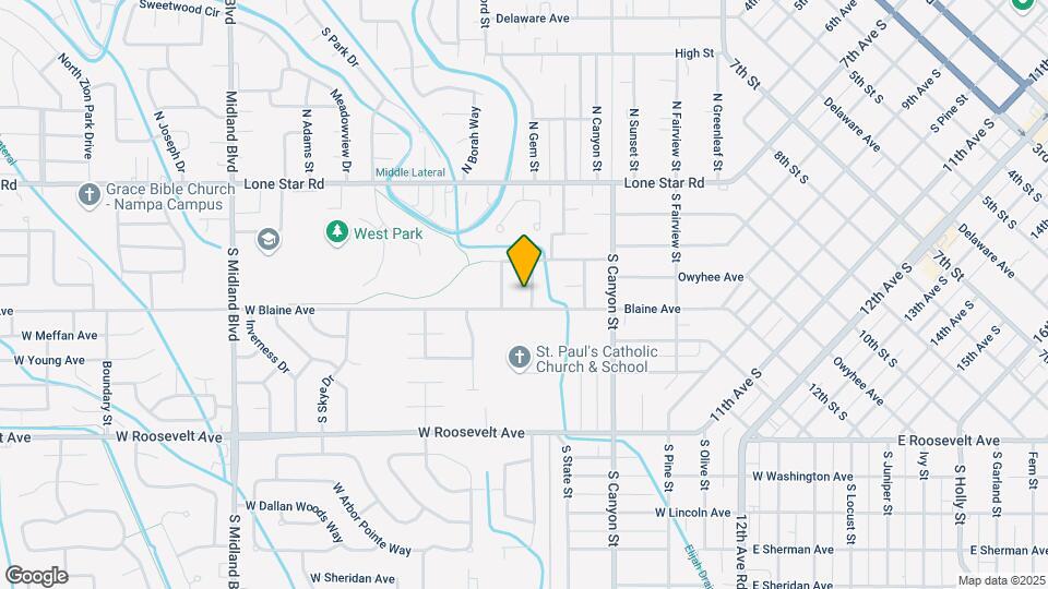 45 S Westwood St Map and Location Details
