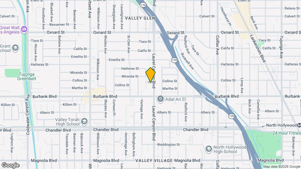 5643 Laurel Canyon Blvd, Unit Laurel7 Mapa y Detalles de la Ubicación