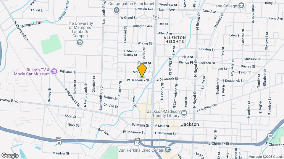 139 W Deaderick St Map and Location Details