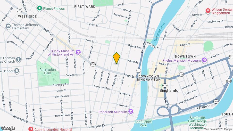 121 Murray St Mapa y Detalles de la Ubicación