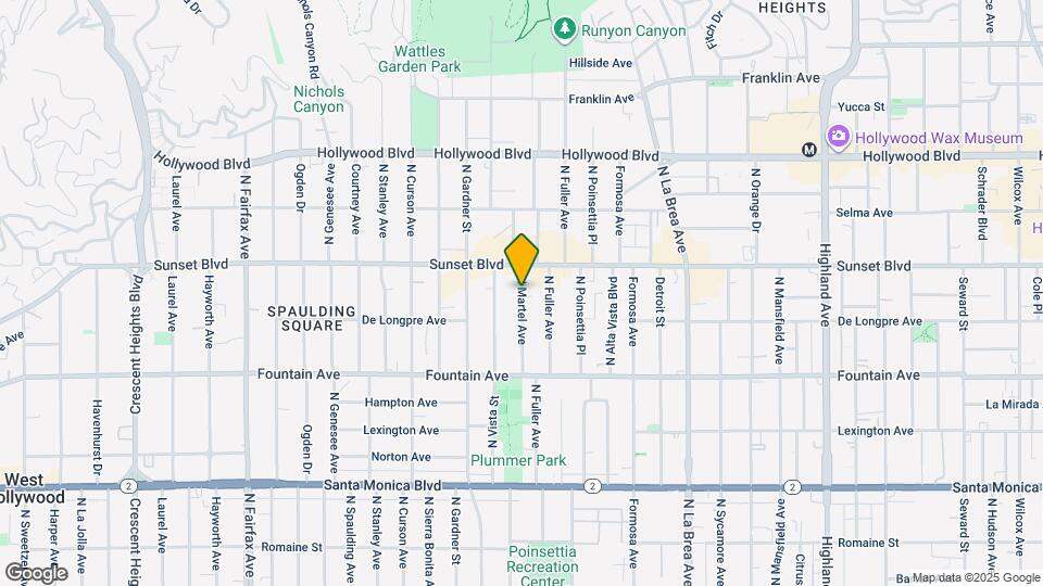 1445 N Martel Ave Map and Location Details