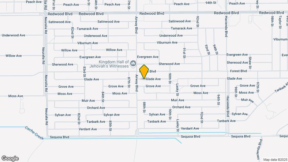 8772 Glade Ave Map and Location Details