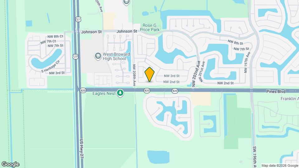 20710 NW 1st St Map and Location Details