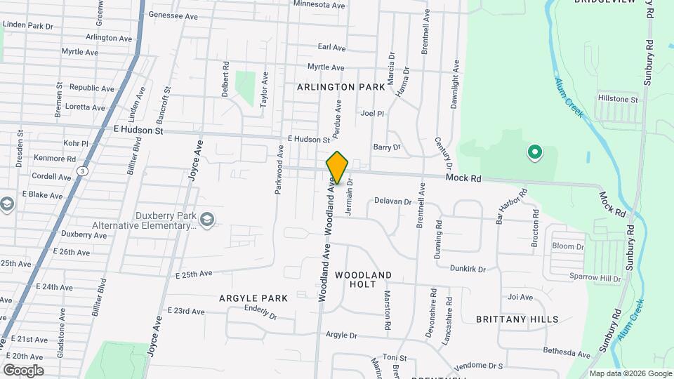 2074 Woodland Ave Map and Location Details