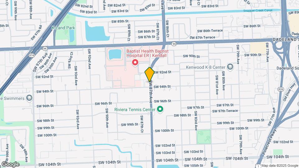 9360 SW 87th Ave, Unit N5 Map and Location Details