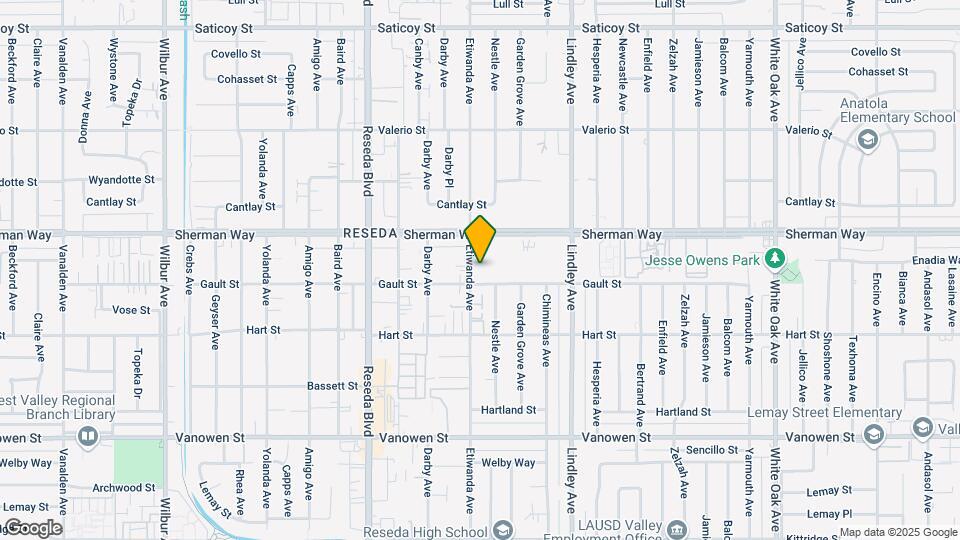 7120 Etiwanda Ave Map and Location Details