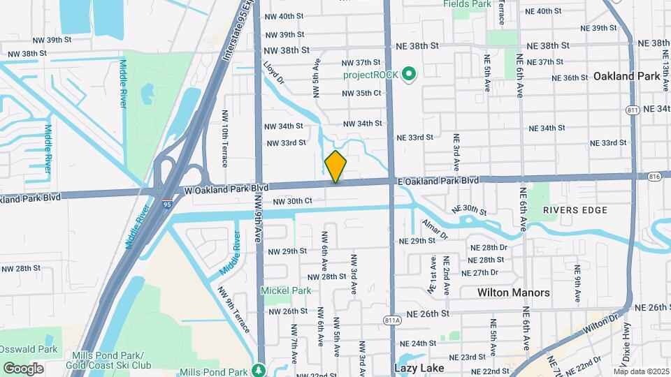 500 W Oakland Park Blvd Map and Location Details