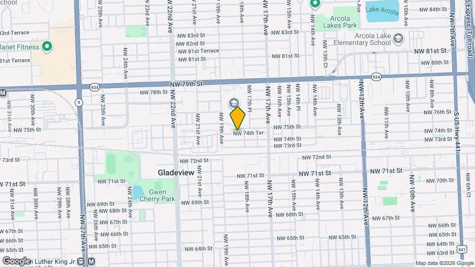 1825 NW 74th Ter Map and Location Details