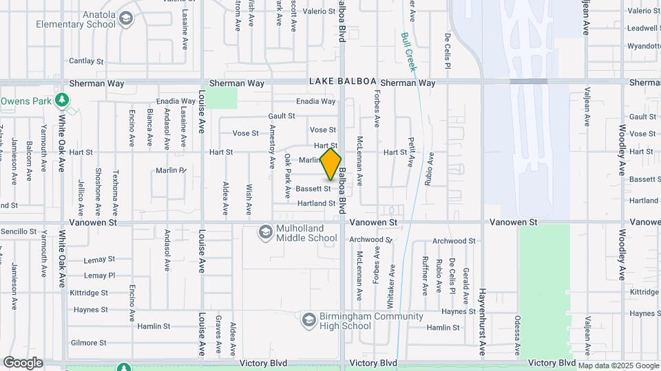 16913 Bassett St Map and Location Details