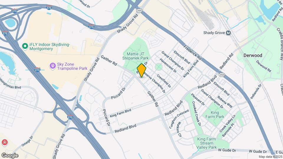 1107 Gaither Rd Map and Location Details