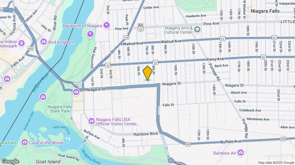 616 Niagara St Mapa y Detalles de la Ubicación