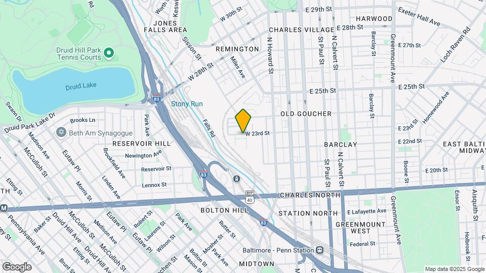 405 W 23rd St Map and Location Details