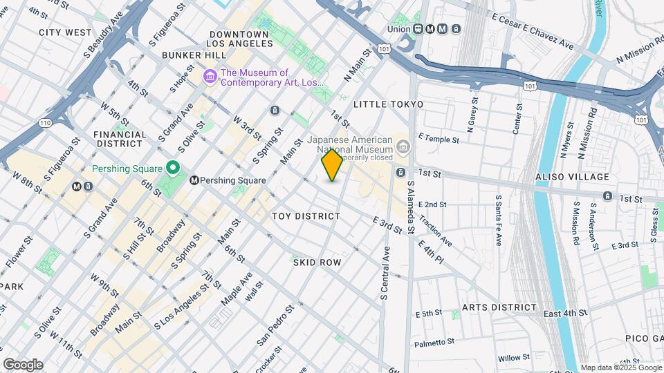 261-267 S San Pedro St Mapa y Detalles de la Ubicación