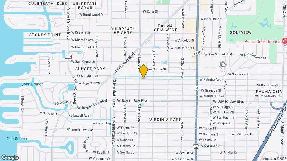 4118 W Palmira Ave Map and Location Details