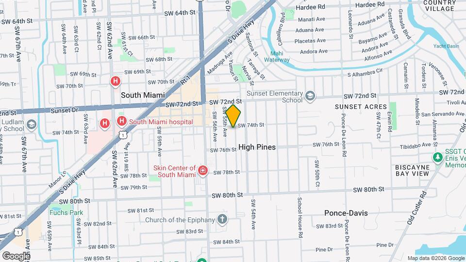 7420 SW 54th Ct Map and Location Details