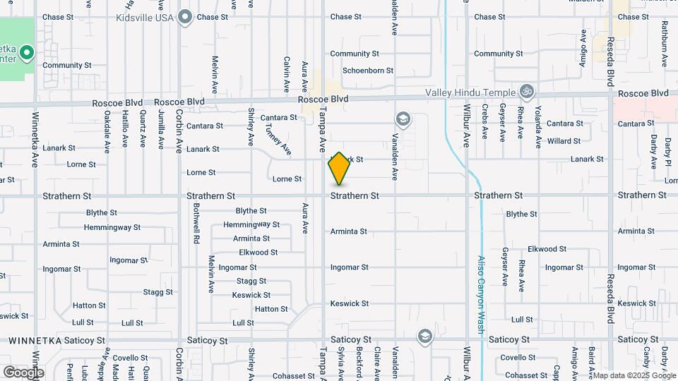 19235 Strathern St Map and Location Details