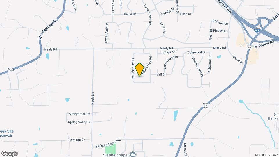 3408 Turtle Creek Rd Map and Location Details