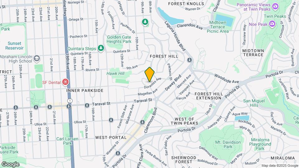 180 Dorantes Ave Map and Location Details