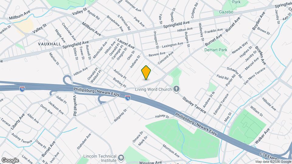 1720 Burnet Ave Mapa y Detalles de la Ubicación