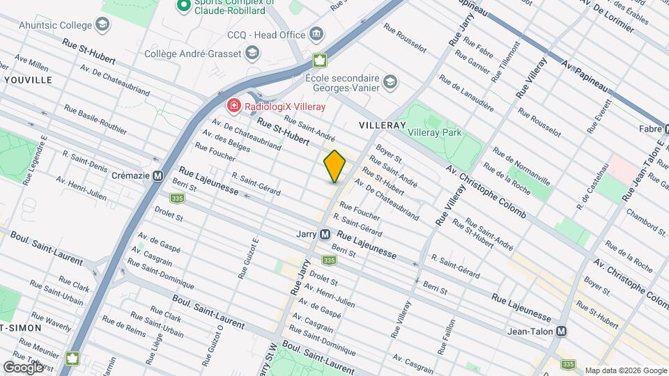 8126 Des Belges Av Map and Location Details