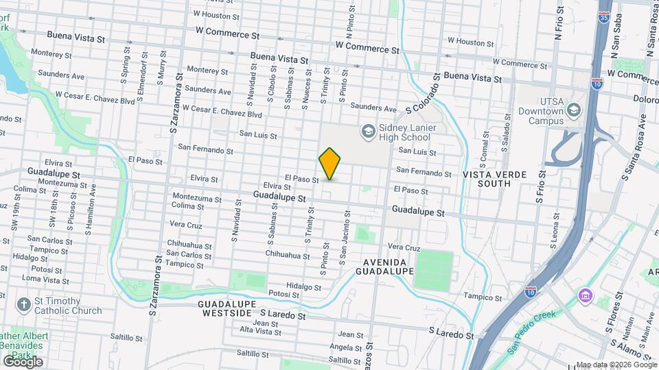 1606 El Paso St, Unit 1104 Map and Location Details