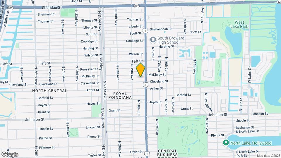 1817 Cleveland St Map and Location Details