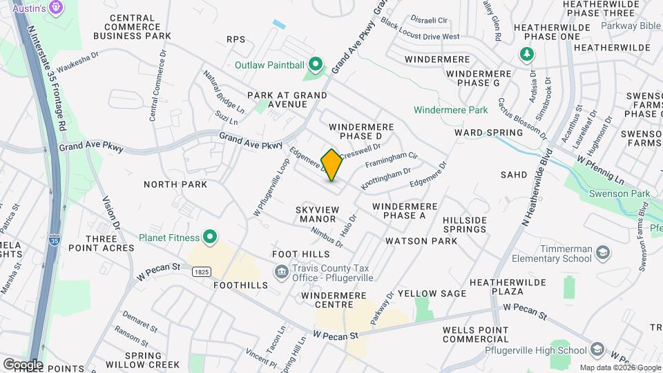 1134 Orchard Park Cir Map and Location Details