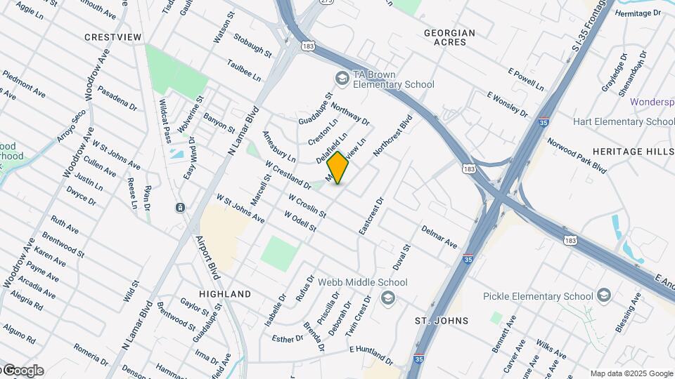 7504 Northcrest Blvd Map and Location Details