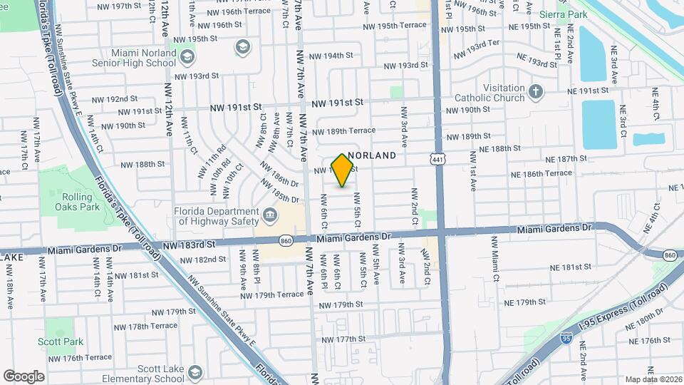 581 NW 185th St Map and Location Details