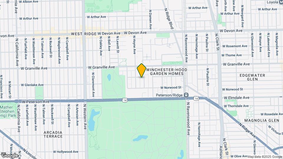 6122-6136 N Seeley Ave Mapa y Detalles de la Ubicación