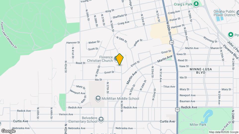 7214 Northridge Dr Map and Location Details