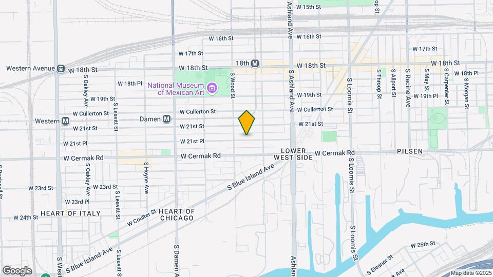 1758 W 21st Pl Map and Location Details