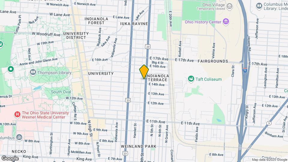 1739 N 4th St Map and Location Details