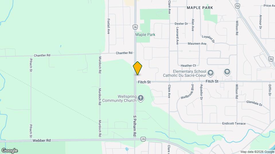 412 S Pelham Rd Map and Location Details